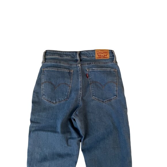 Levi's 725 High Rise Bootcut Jeans Women's Size 29 Medium Wash Blue Denim - Picture 5 of 7